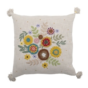 Perna patrata multicolora din bumbac 50x50 cm Pico Creative Collection