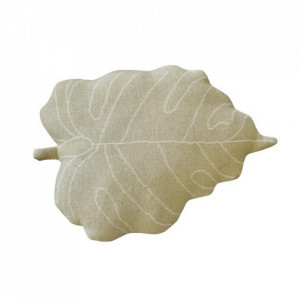 Perna pentru copii oliv/crem din bumbac 28x42 cm Leaf Lorena Canals