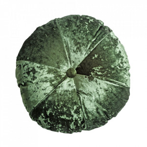 Perna rotunda verde din catifea si poliester 50 cm Alala Vical Home