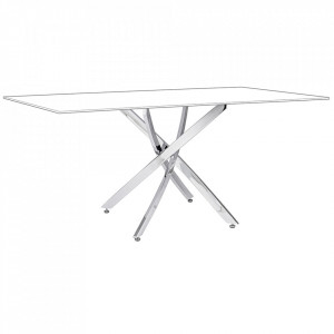 Picior pentru masa dining argintiu din metal George Bizzotto