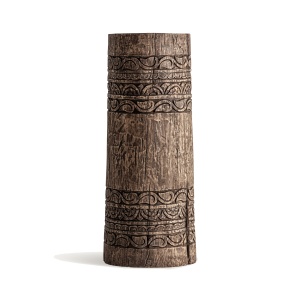 Piedestal maro din lemn 104 cm Ghuter Vical Home