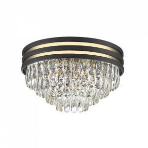 Plafoniera aurie/negra din metal cu 5 becuri Naica Zuma Line