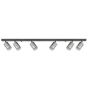 Plafoniera cu 6 spoturi neagra din metal Ren Zuma Line