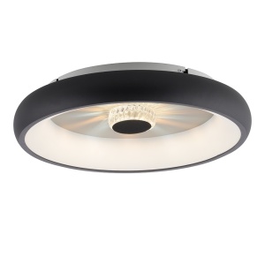 Plafoniera neagra din metal Vertigo Zuma Line
