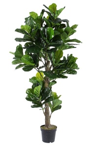 Planta artificiala cu ghiveci verde din fibre sintetice 190 cm Ficus Bizzotto