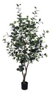 Planta artificiala cu ghiveci verde din plastic 180 cm Eucalyptus Bizzotto