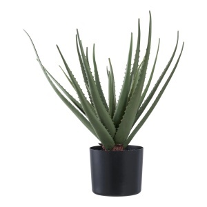 Planta artificiala verde din fibre sintetice 51 cm Aloe Vera House Nordic