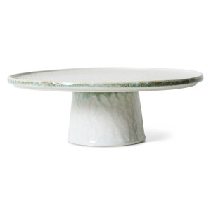 Platou cu picior multicolor din ceramica 26 cm 70s Smudge HKliving