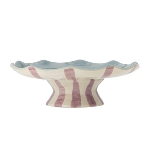 Platou cu picior multicolor din ceramica 28 cm Willa Bloomingville