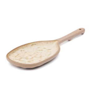 Platou pentru servire bej din ceramica 8x21 cm Zunel Kave Home