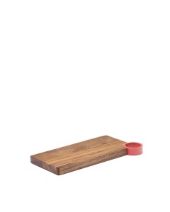 Platou pentru servire maro din lemn 14x27 cm Zairin Kave Home