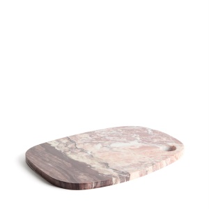 Platou pentru servire rosu burgund din marmura 23x29 cm Meran Kave Home