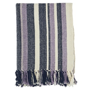 Pled multicolor din bumbac 125x175 cm Palm Madam Stoltz