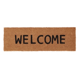 Pres intrare maro din fibre naturale 25x75 cm Welcome Esschert Design