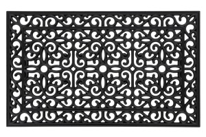 Pres intrare negru din fibre sintetice 45x75 cm Lagos Lalee