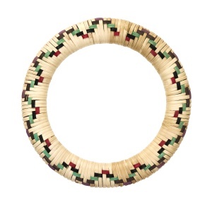 Protectie pentru vase fierbinti multicolora din bambus 18 cm Trivet Madam Stoltz