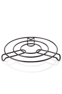 Protectie pentru vase fierbinti neagra din metal 22 cm BLS-AN20 The Home Collection