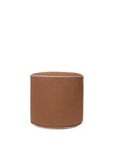 Puf rotund maro din bumbac 40 cm Billow Ferm Living