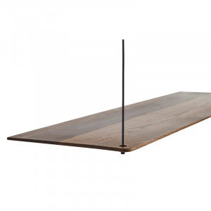 Raft maro inchis/negru din lemn de stejar si metal 60 cm Stedge Add-On Woud