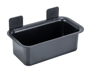 Raft pentru baie negru din plastic 23 cm Parma Wall Wenko