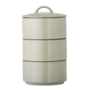 Recipient cu capac verde din ceramica 940 ml Ebba Creative Collection