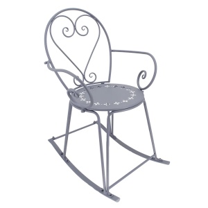 Scaun balansoar exterior mov/gri din metal Belle Époque Esschert Design