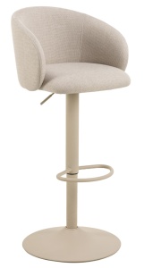Scaun bar bej din textil Eleanor Basel Quiet Object