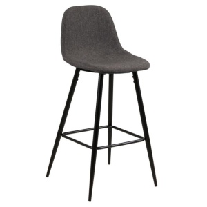 Scaun bar gri/negru din textil Wilma Sawana Actona Company