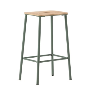 Scaun bar maro/albastru marin din lemn Abba Quiet Object