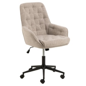 Scaun birou ajustabil bej din textil Erik Monza Quiet Object