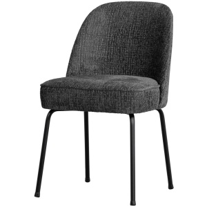 Scaun dining albastru din catifea Vogue Ferra Woood