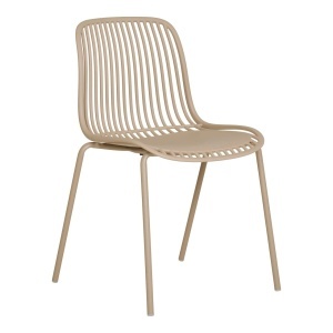 Scaun dining bej nisipiu din metal Branson House Nordic