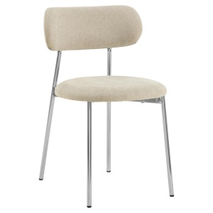 Scaun dining bej nisipiu din textil Lyric Actona Company