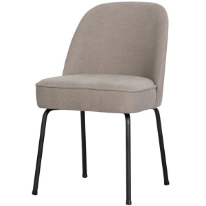 Scaun dining bej nisipiu din textil Vogue Woood