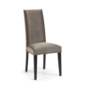 Scaun dining din catifea gri cu husa detasabila Freda Kave Home