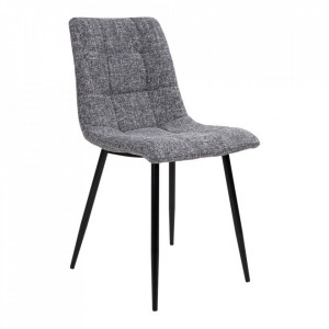 Scaun dining din catifea gri Middelfart House Nordic