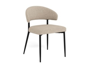 Scaun dining din textil bej Edina Quiet Object
