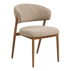 Scaun dining din textil bej nisipiu Cavi Light House Nordic