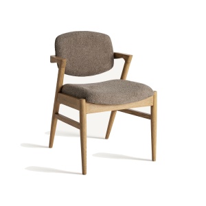 Scaun dining grej/maro din textil Namur Vical Home