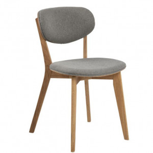 Scaun dining gri/maro din textil Minsk Quiet Object