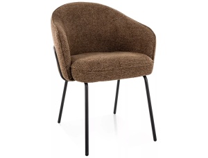 Scaun dining maro cappuccino din textil Nao The Home Collection