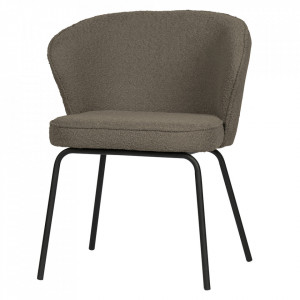 Scaun dining maro deschis din poliester si metal Admit Be Pure Home