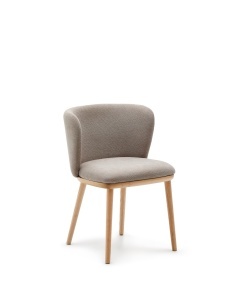 Scaun dining maro din textil Ciselia Chenille Kave Home