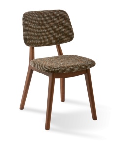 Scaun dining maro inchis din textil Soft Happy Days Pols Potten