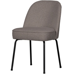 Scaun dining maro nougat din textil Vogue Boucle Woood