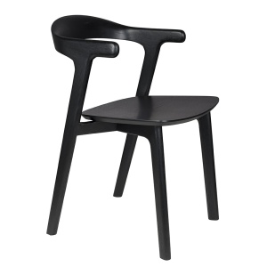 Scaun dining negru din lemn Northwood Zuiver