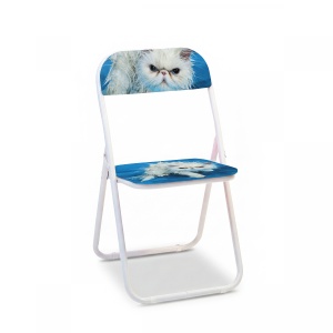 Scaun dining pliabil multicolor din metal Angry Cat Seletti