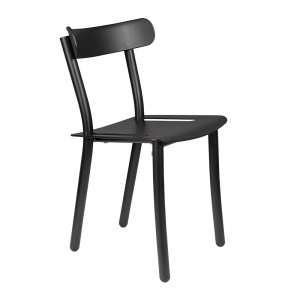 Scaun exterior dining negru din metal Friday Zuiver