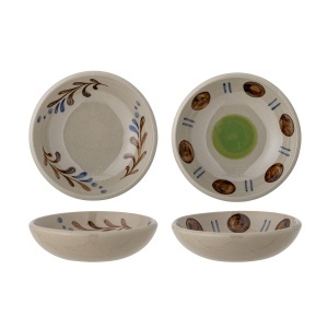 Set 2 boluri multicolore din ceramica 100 ml Peline Creative Collection
