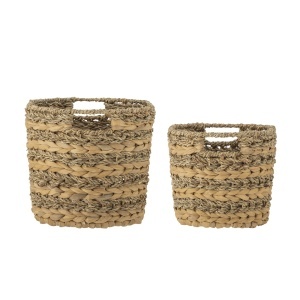 Set 2 cosuri maro din fibre naturale Indra Creative Collection